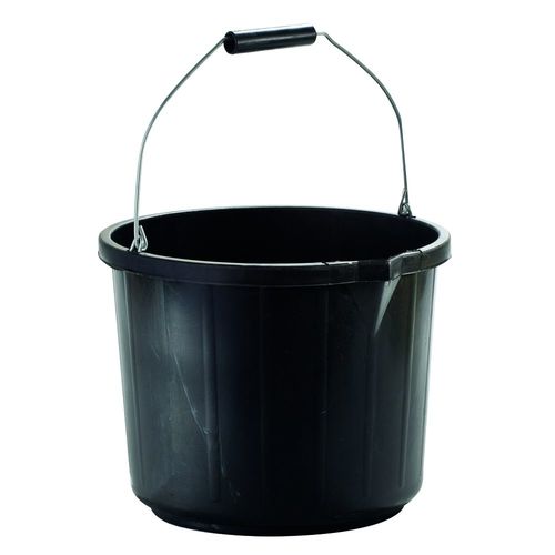 Black Plastic Bucket (090510)